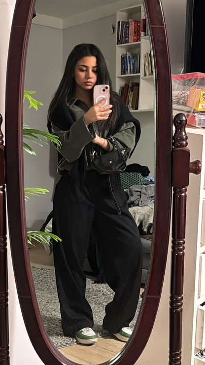 Basic Tailored Pants Black