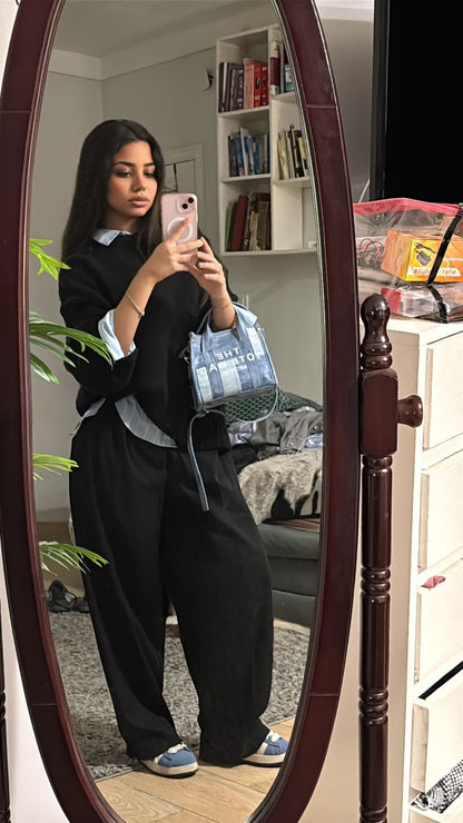 Basic Tailored Pants Black