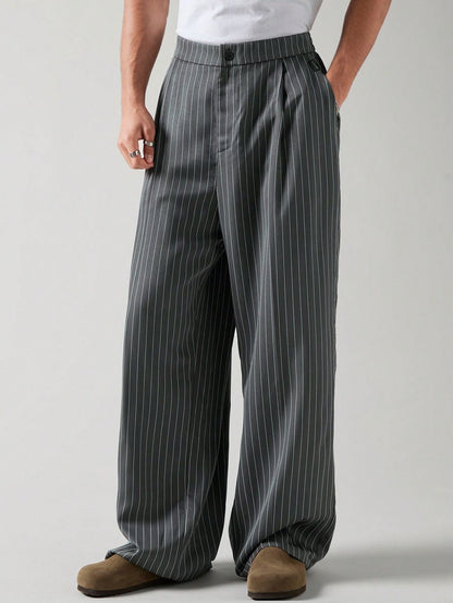 Gray Pinsrtiped pants