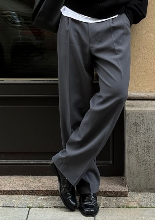 Basic Tailored Pants Grey
