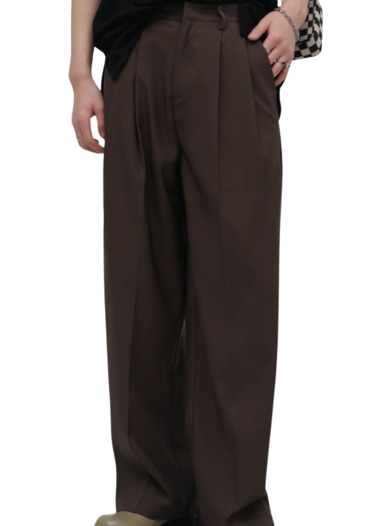 Basic Tailored Pants Brown
