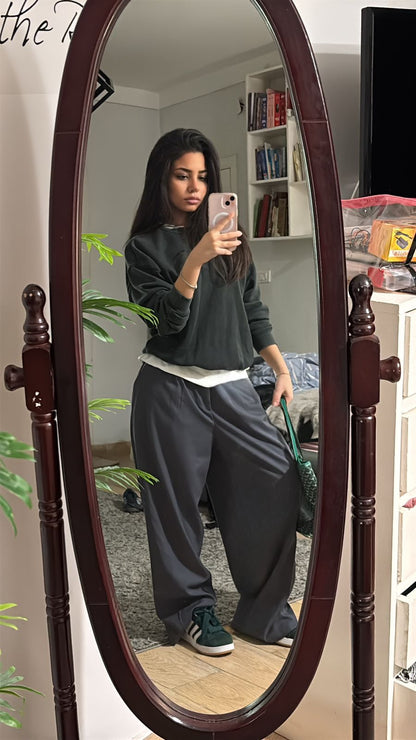 Basic Tailored Pants Grey